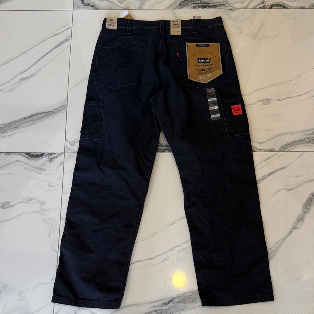 NWT Levi's 568 Loose Straight Workwear Carpenter Jeans